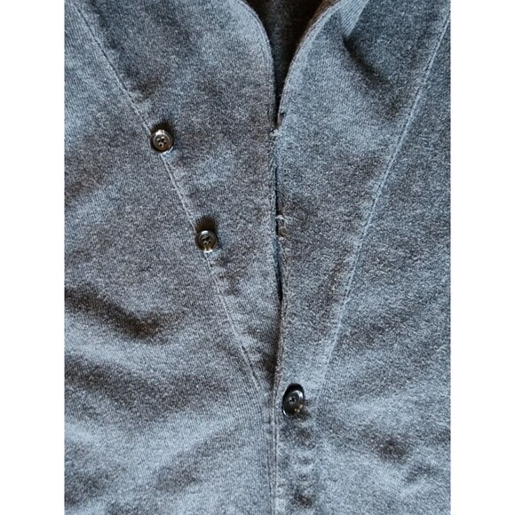 Polo Ralph Lauren Cardigan Sweater Men's Large Gray Knit Collared Button Up - Picture 9 of 13